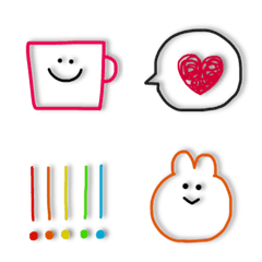 シンプル線画絵文字だよ