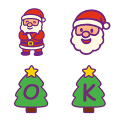 可愛聖誕節+26英文字母(紫色)