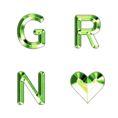 Prism Gradient Letter Emoji 01