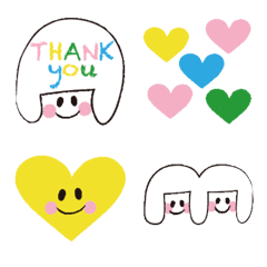 おかっぱの女の子の絵文字