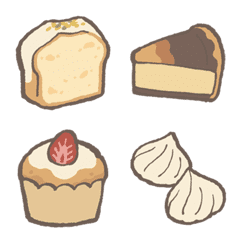 焼菓子3 ゆるかびえもじ