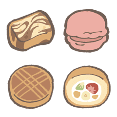 焼菓子2 ゆるかびえもじ