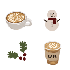 冬と珈琲　大人な絵文字