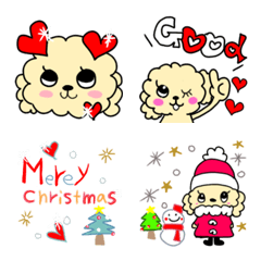 動くもっこもこ冬ティーカッププードル