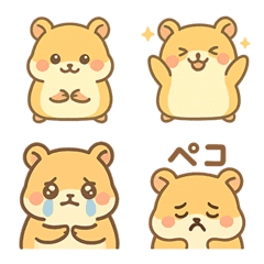 A soft and round hamster emoji