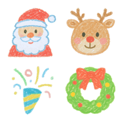 Cozy Crayon Winter Emoji Set