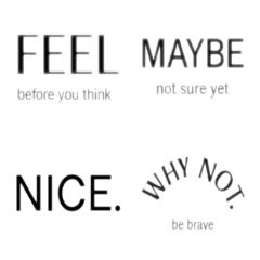 極簡英語情緒貼圖