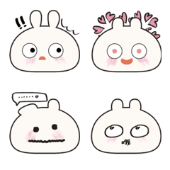 ソフトバニーの日常使い絵文字ステッカー01