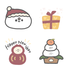 Rabbit children winter emoji.