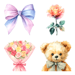 Ribbons,Roses,and Bouquets/EMOJI