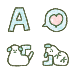 水色 記号 アルファベット 動く絵文字