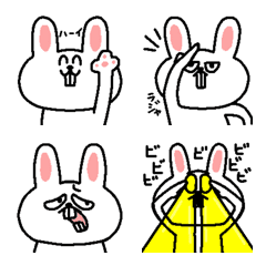 Loose rabbit reaction emoji