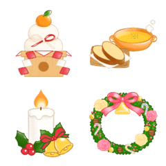 冬を彩る絵文字集～食べ物も色々～