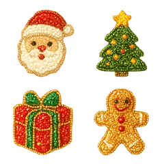 Christmas & Winter Beaded embroidered