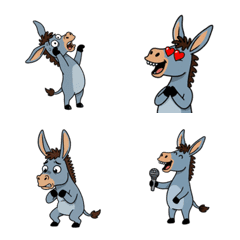 Funny Donkey Emoji