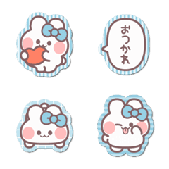 Ushagi!!sticker2 light blue
