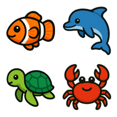 Cute Sea Creature Emoji