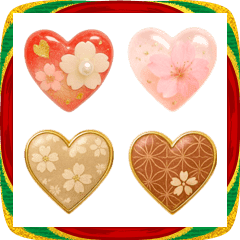 Cute and grown-up New Year hearts