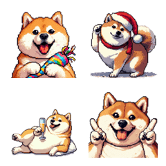 พิกเซลอาร์ต วันส่งท้ายปีเก่า ชิบะอ้วน