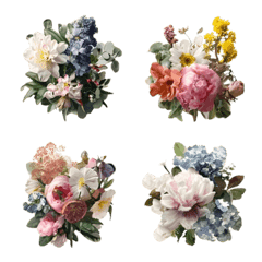 Petite Bouquet Emoji Set