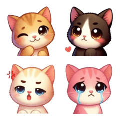 カラフル子猫たち