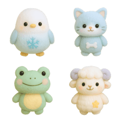 Plush Animal Emoji Set