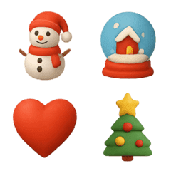 Winter&X'mas! cute Emoji