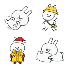 Chibi Rabbit Emoji without Text