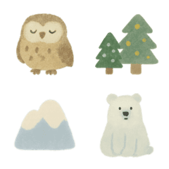 Cozy autumn & winter emoji set