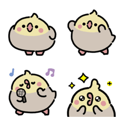 Cockatiel animated emoji (Cinnamon)