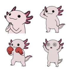 Surreal and Cute Axolotl Emoji