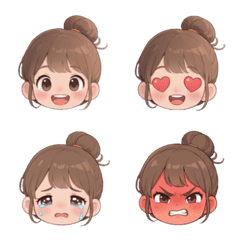 Gia, Cute little girl, various moods