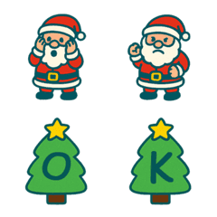 可愛聖誕節+26英文字母(湖水綠)