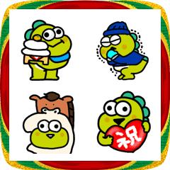 動くよ！恐竜目玉ちゃん（正月）