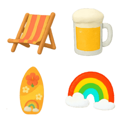 Summer&Hawaii! cute Emoji