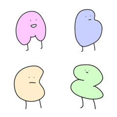 ゆるあるふぁべっと絵文字　ぱすてるからー