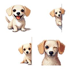 Pixel art chihuahua Dachshund mix noword