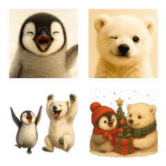 Fluffy Penguin & Polar Bear Emoji