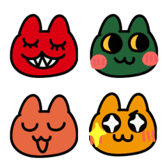 Moving! Autumn leaf colored cat