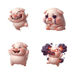 白目粉紅豬搞不清楚狀況