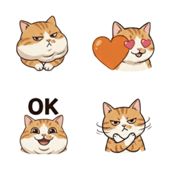 小胖橘：肉肉橘貓表情包
