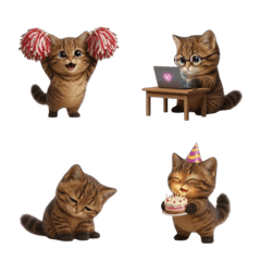 อีโมจิแมวเท้าดำดุ๊กดิ๊ก (ANMZ)