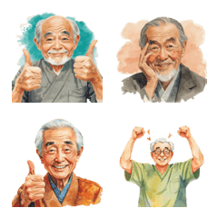 Watercolor // grandpa