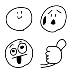 ラフな絵文字！