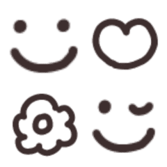 brown simple emoji . Yurina
