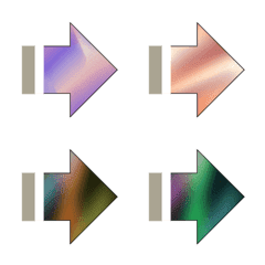 Gradient Arrow Stickers