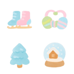 winter emoji cute