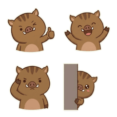 Silly Wild Boar's Dramatic Life: Emoji