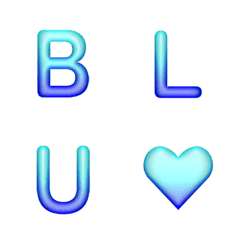 Gradient Neon Vivid Letters 16