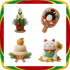 フェルトお正月コレクション